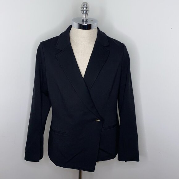SPANX The Perfect Asymmetrical Blazer Size XL #SJ814 Black New No Tags - Picture 3 of 8